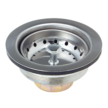 All-Source 3-1/2 In. Stainless Steel Fixed Post Basket Strainer Assembly 1431SSBX